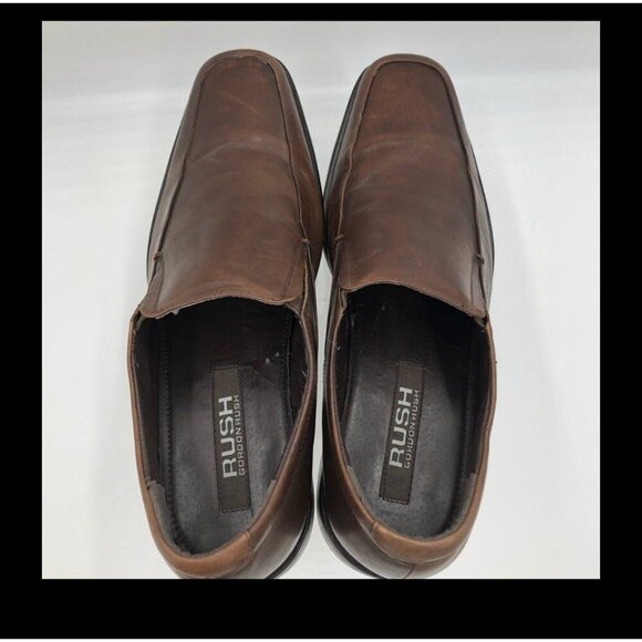 GORDON RUSH Leather men shoes Leather Loafers Size 9 - Picture 2 of 9